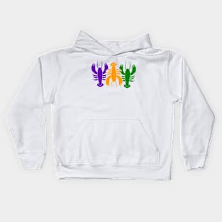 Crawfish Mardi Grans Kids Hoodie